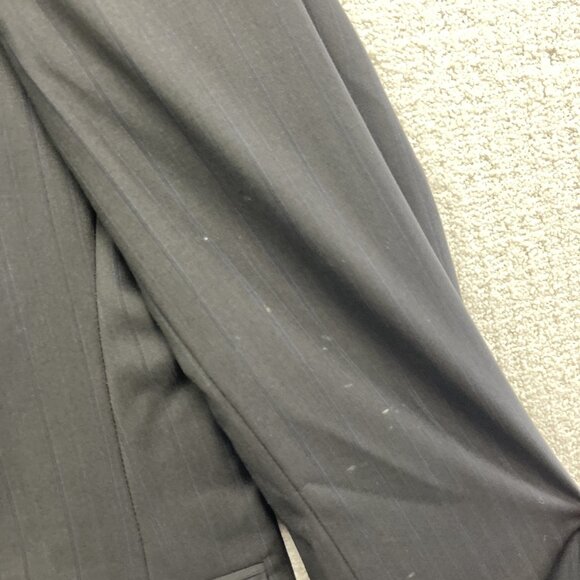 Hugo Boss Pasolini Movie Wool Blazer Men 46R Black w/ Blue Pinstripe Sport Coat* - Picture 5 of 16